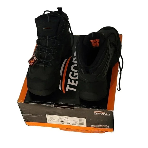 Tegopro Composite Toe Hiker Boots Sz 7 Memory Foam Insole Black Style T10014 - Picture 6 of 15